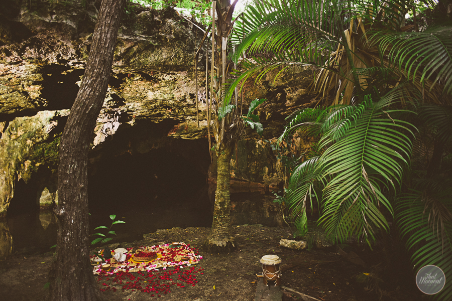 Mayan spiritual wedding in the jungle